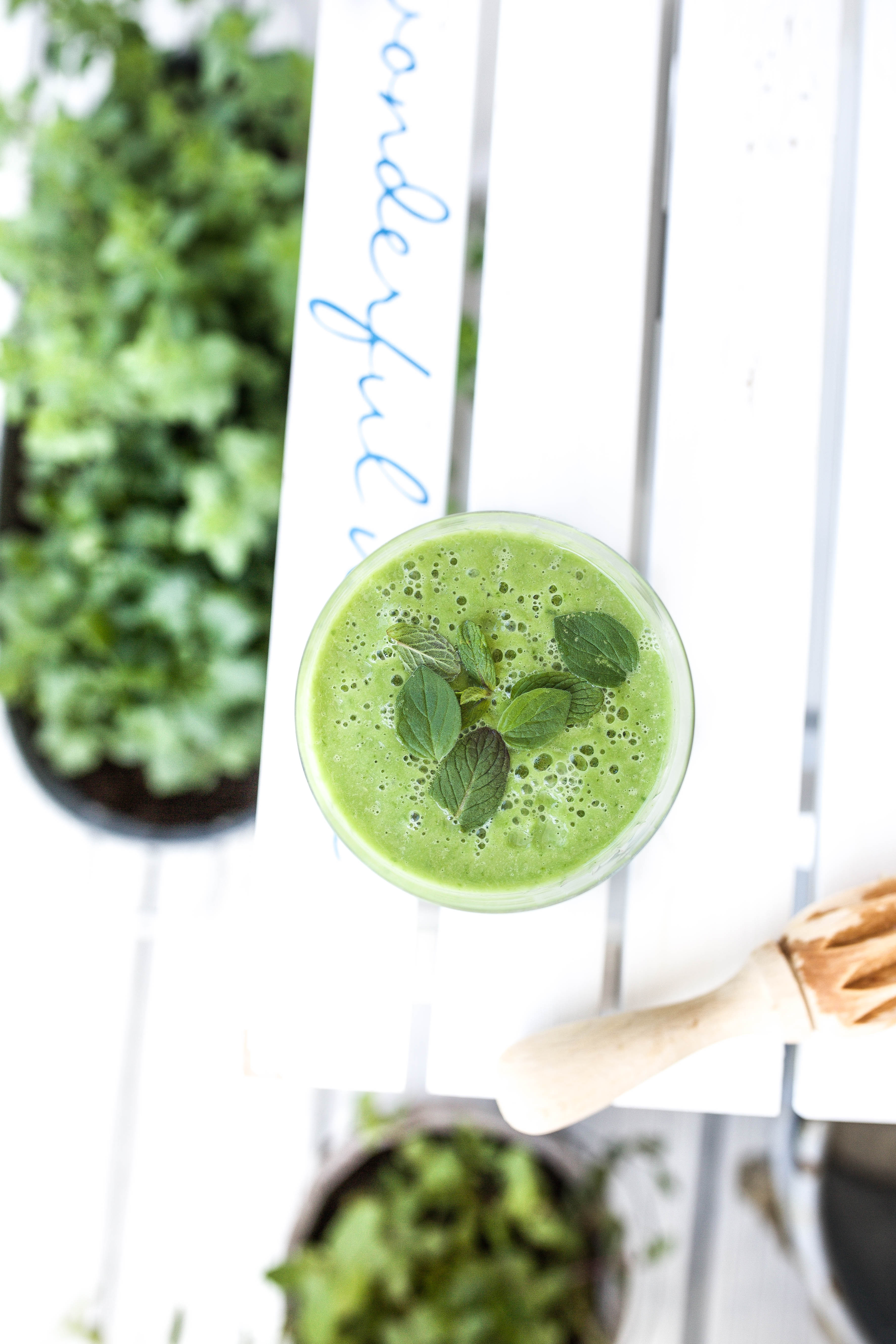‘Pear based green smoothie’